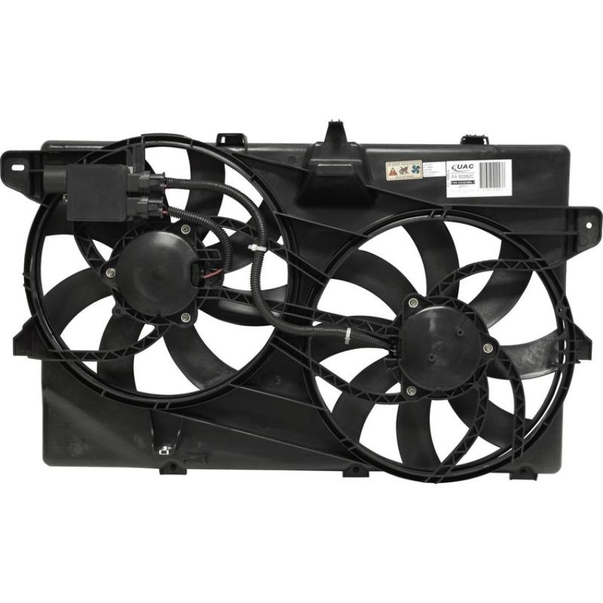 Universal Air Conditioning FA 50282C Dual Radiator and Condenser Fan Assembly -- Radiator-Condenser Fan Assy