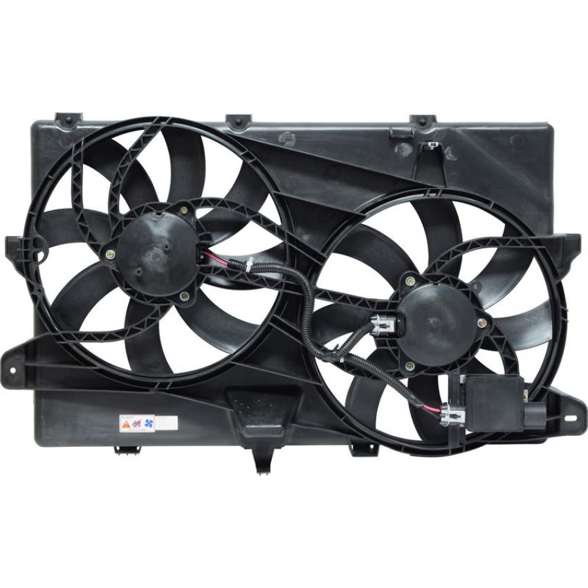 Universal Air Conditioning FA 50283C Dual Radiator and Condenser Fan Assembly -- Radiator-Condenser Fan Assy