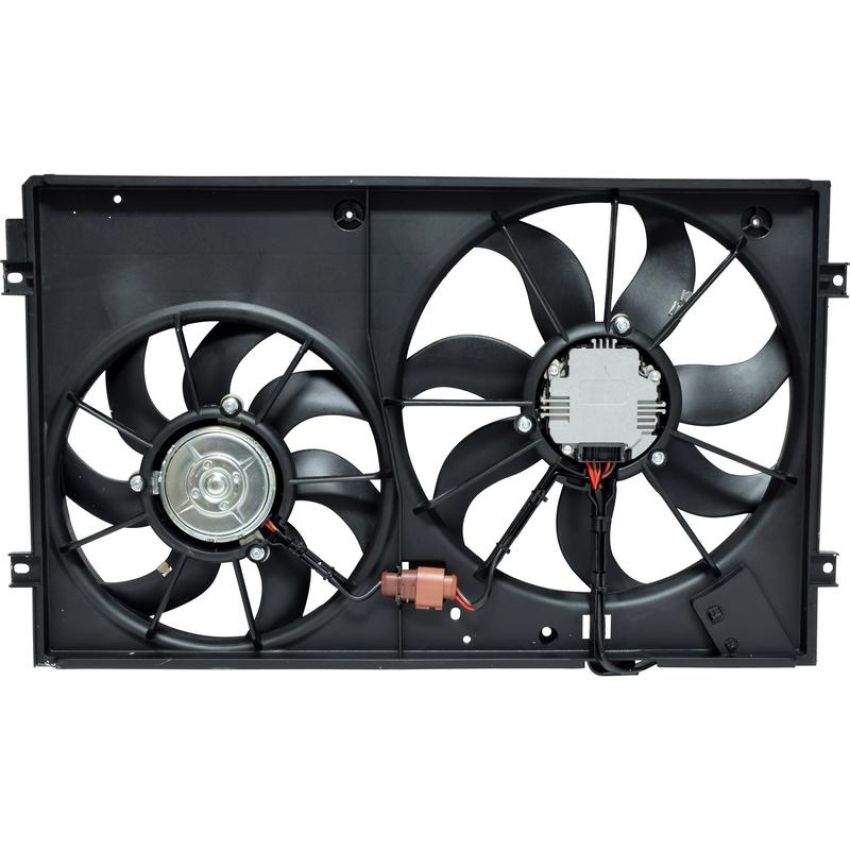 Universal Air Conditioning FA 50287C Dual Radiator and Condenser Fan Assembly -- Radiator-Condenser Fan Assy