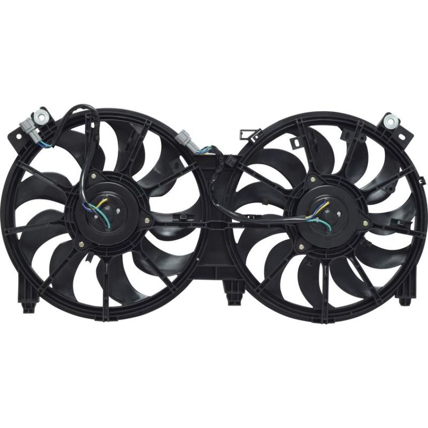 Universal Air Conditioning FA 50296C Dual Radiator and Condenser Fan Assembly -- Radiator-Condenser Fan Assy
