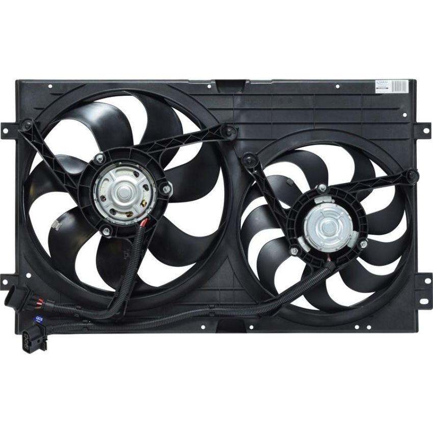 Universal Air Conditioning FA 50312C Dual Radiator and Condenser Fan Assembly -- Radiator-Condenser Fan Assy