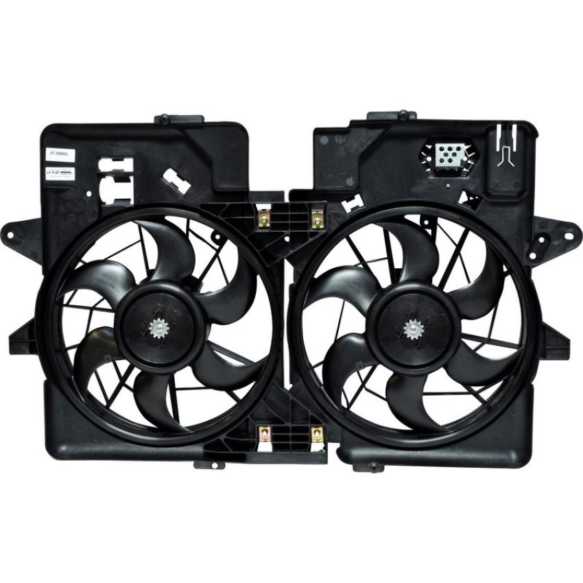Universal Air Conditioning FA 50335C Dual Radiator and Condenser Fan Assembly -- Radiator-Condenser Fan Assy