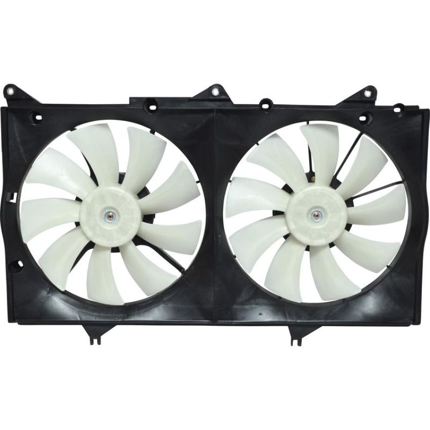 Universal Air Conditioning FA 50339C Dual Radiator and Condenser Fan Assembly -- Radiator-Condenser Fan Assy