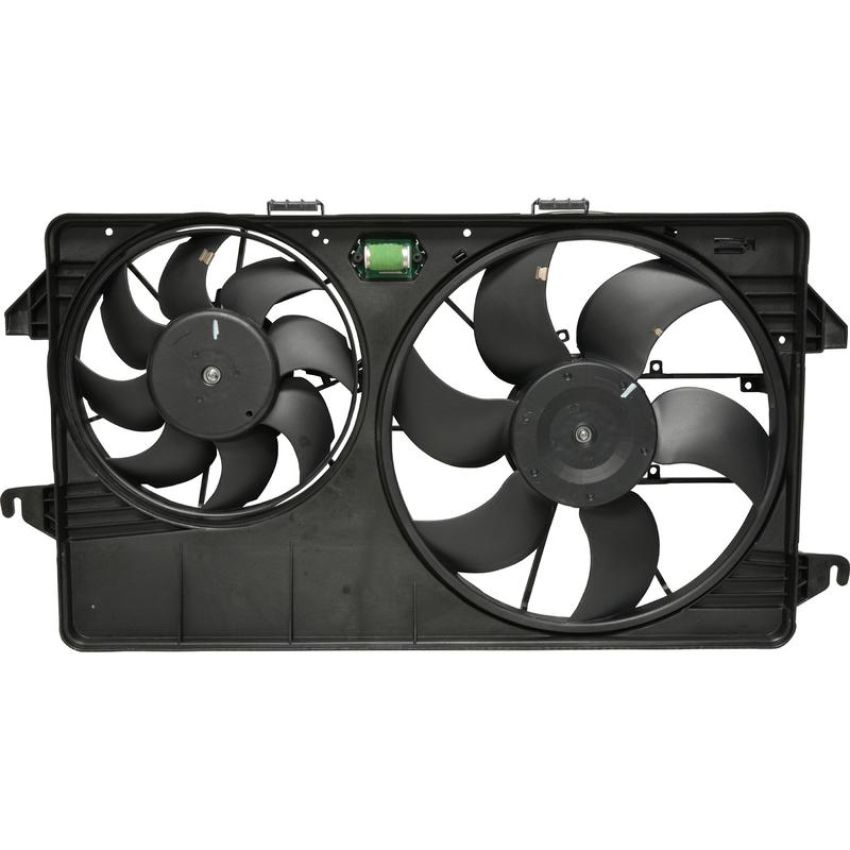 Universal Air Conditioning FA 50344C Dual Radiator and Condenser Fan Assembly -- Radiator-Condenser Fan Assy