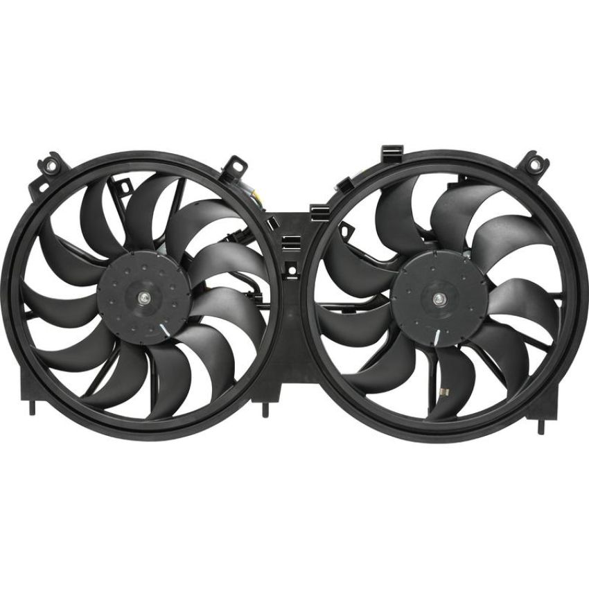Universal Air Conditioning FA 50384C Dual Radiator and Condenser Fan Assembly -- Radiator-Condenser Fan Assy
