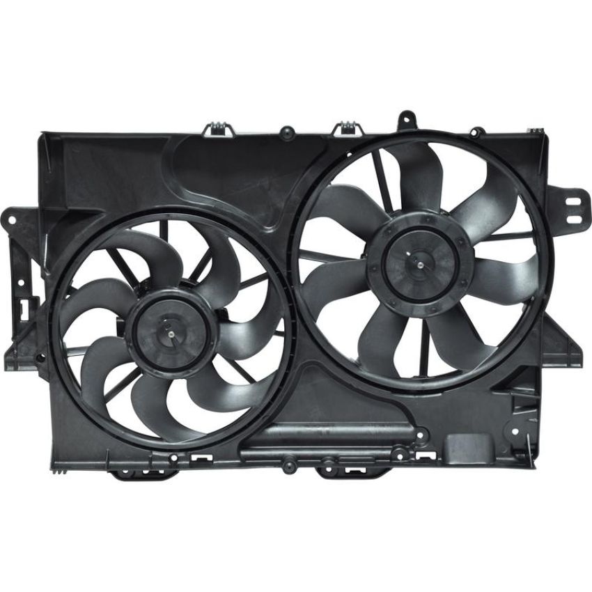 Universal Air Conditioning FA 50389 Dual Radiator and Condenser Fan Assembly -- Radiator-Condenser Fan Assy
