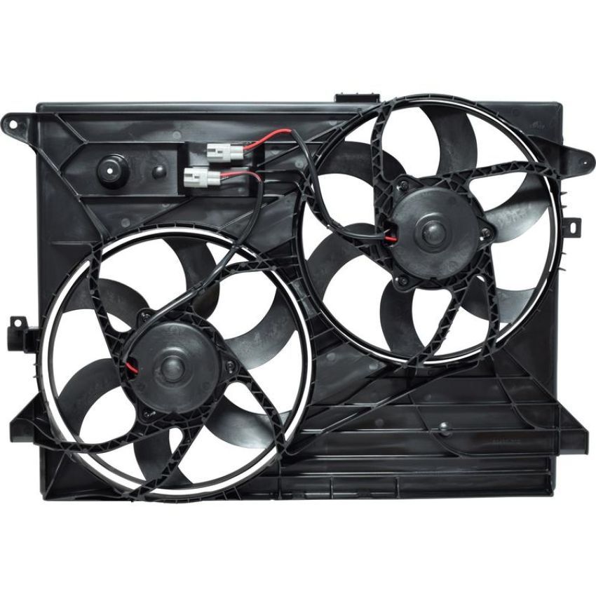 Universal Air Conditioning FA 50392C Dual Radiator and Condenser Fan Assembly -- Radiator-Condenser Fan Assy
