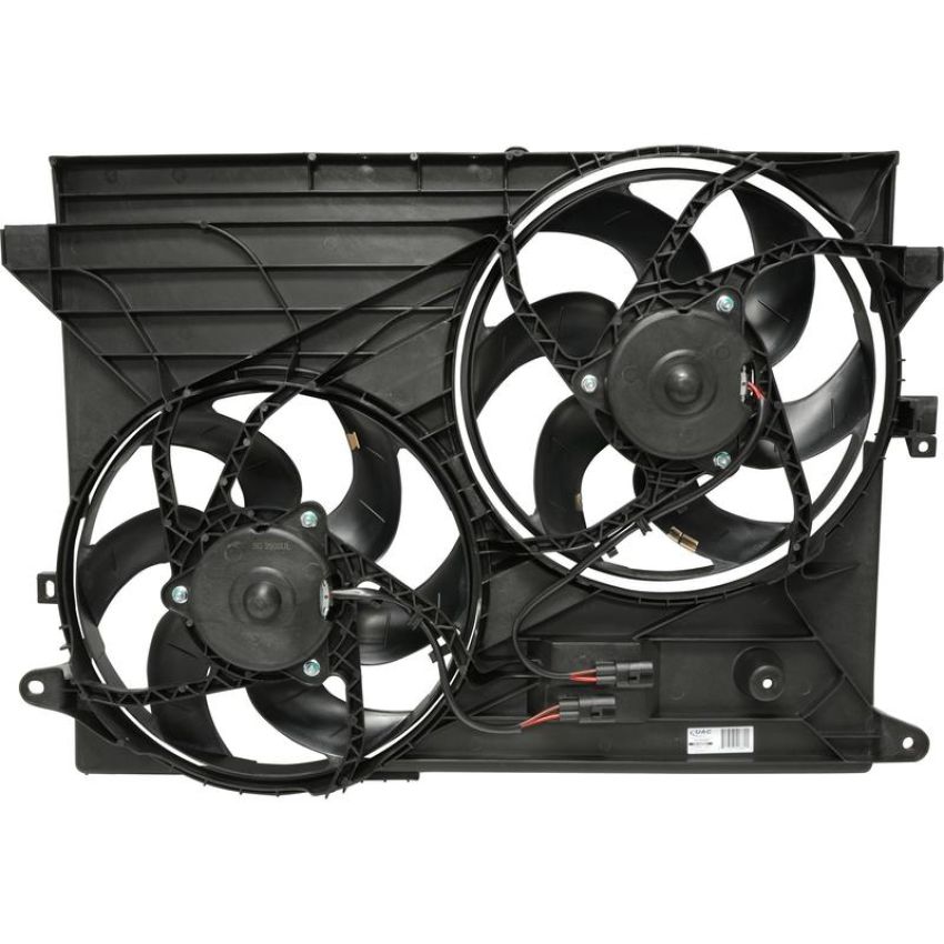 Universal Air Conditioning FA 50392C Dual Radiator and Condenser Fan Assembly -- Radiator-Condenser Fan Assy