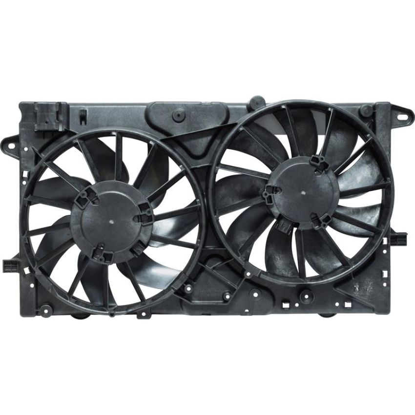 Universal Air Conditioning FA 50408 Dual Radiator and Condenser Fan Assembly -- Radiator-Condenser Fan Assy