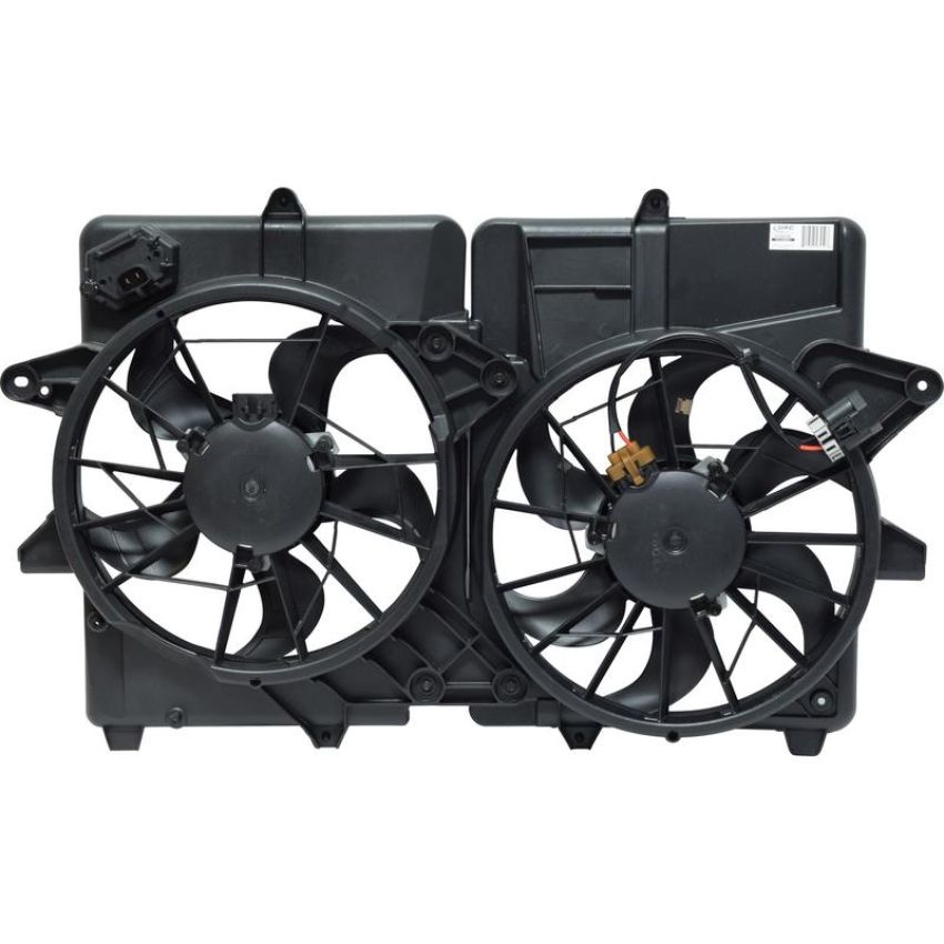 Universal Air Conditioning FA 50418C Dual Radiator and Condenser Fan Assembly -- Radiator-Condenser Fan Assy