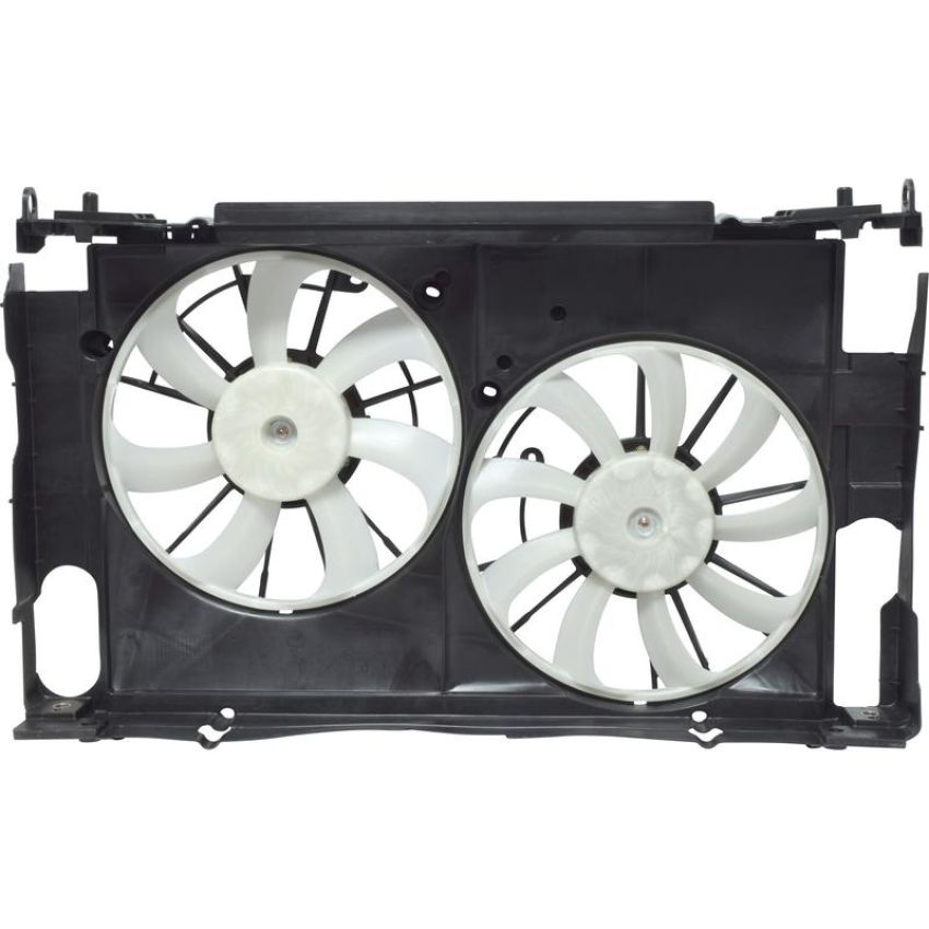 Universal Air Conditioning FA 50419C Dual Radiator and Condenser Fan Assembly -- Radiator-Condenser Fan Assy