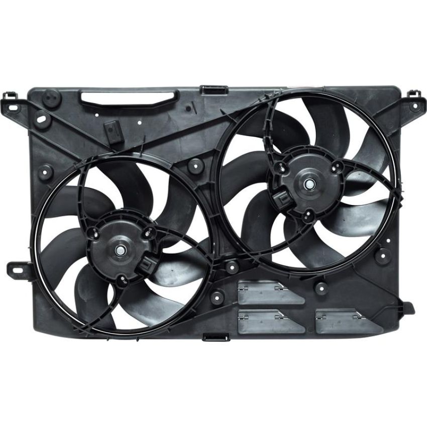Universal Air Conditioning FA 50433C Dual Radiator and Condenser Fan Assembly -- Radiator-Condenser Fan Assy