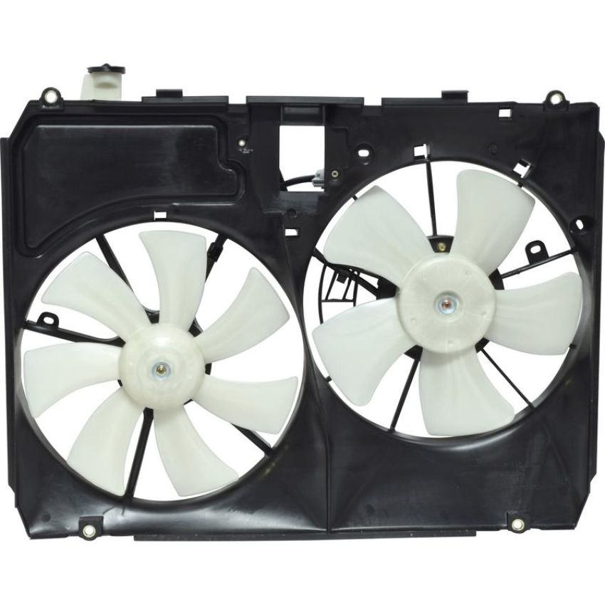 Universal Air Conditioning FA 50438C Dual Radiator and Condenser Fan Assembly -- Radiator-Condenser Fan Assy