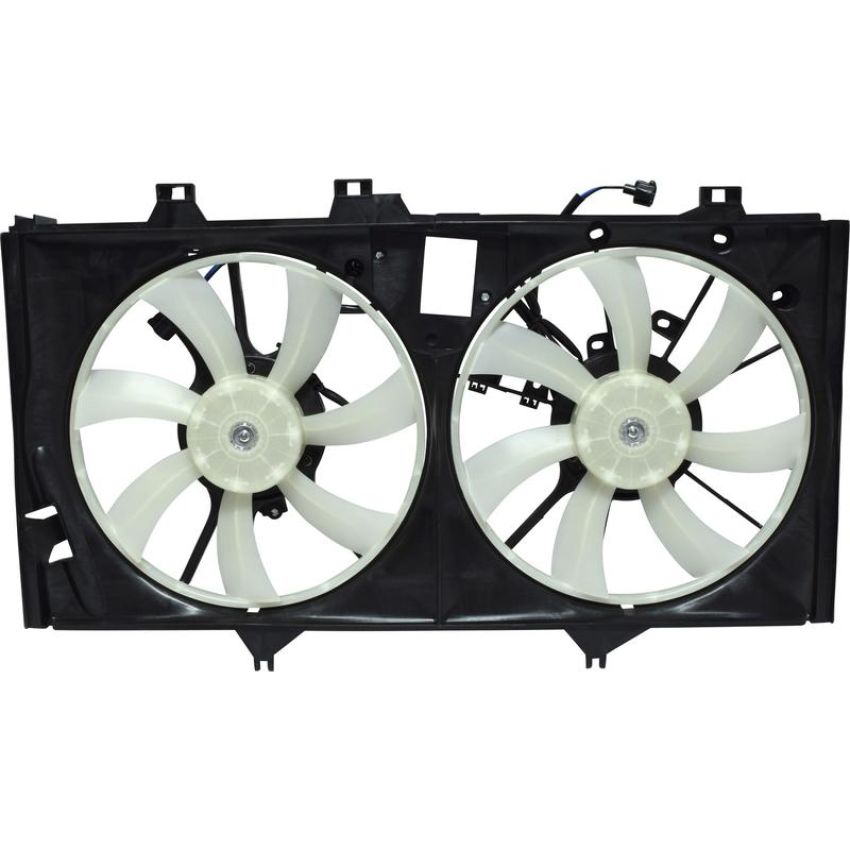 Universal Air Conditioning FA 50445C Dual Radiator and Condenser Fan Assembly -- Radiator-Condenser Fan Assy