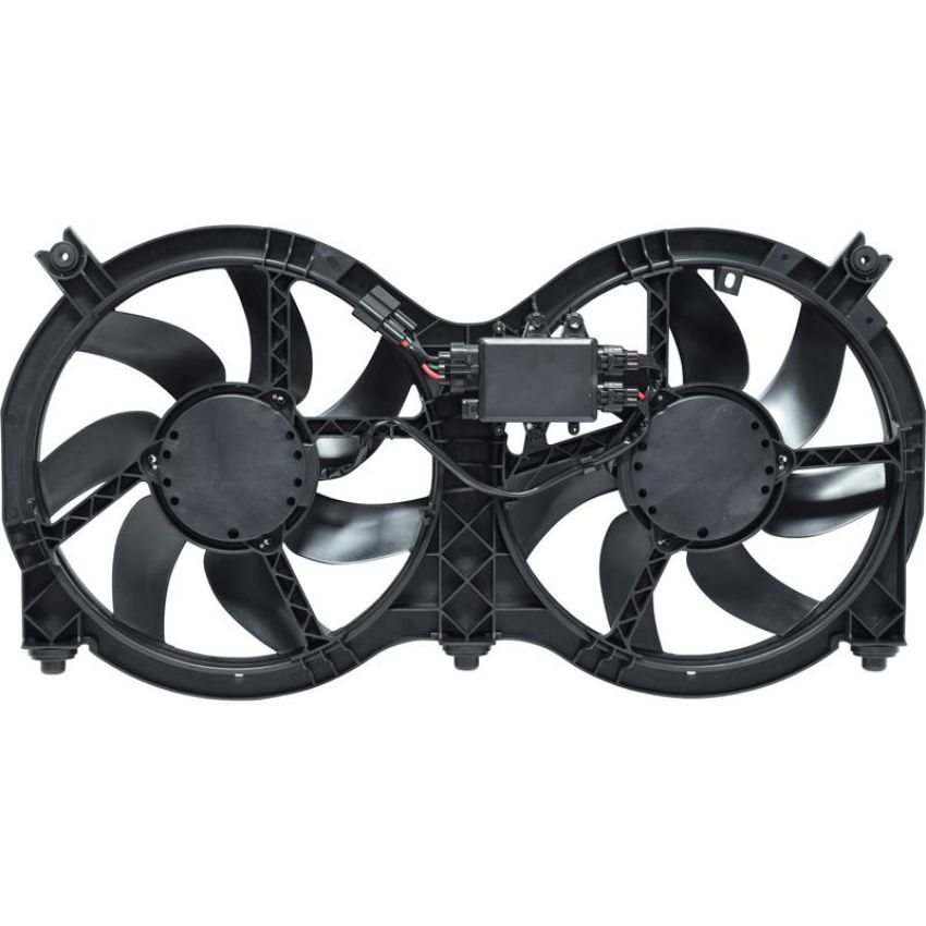 Universal Air Conditioning FA 50457C Dual Radiator and Condenser Fan Assembly -- Radiator-Condenser Fan Assy