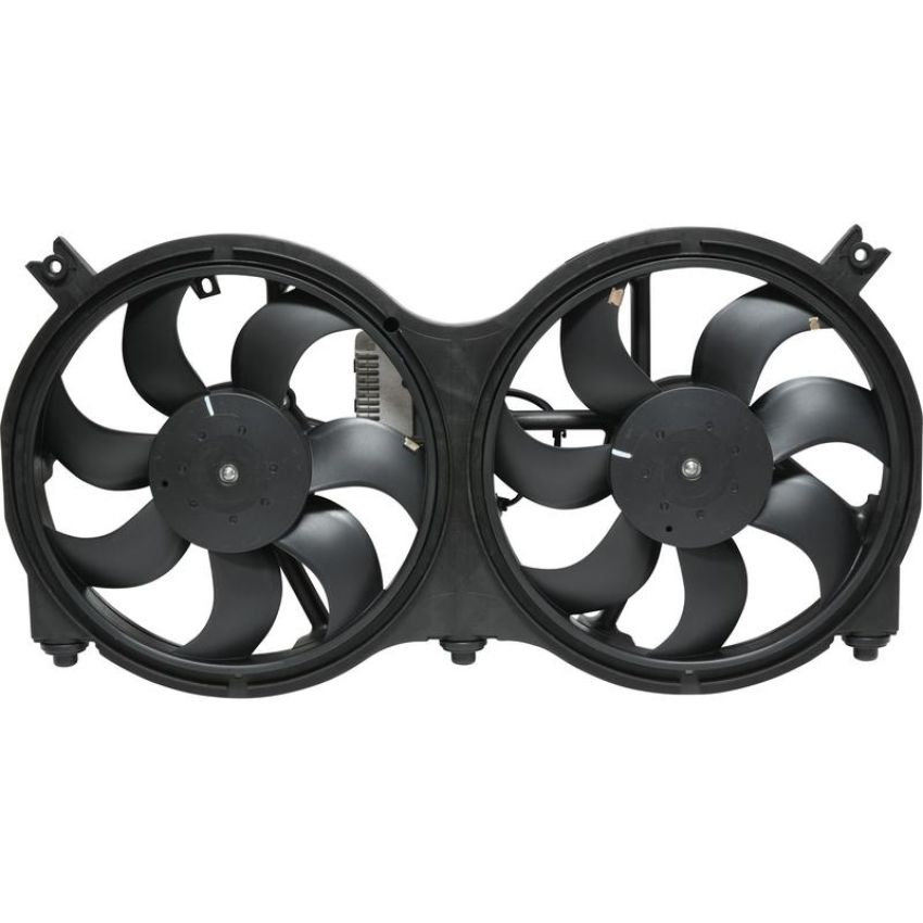 Universal Air Conditioning FA 50457C Dual Radiator and Condenser Fan Assembly -- Radiator-Condenser Fan Assy
