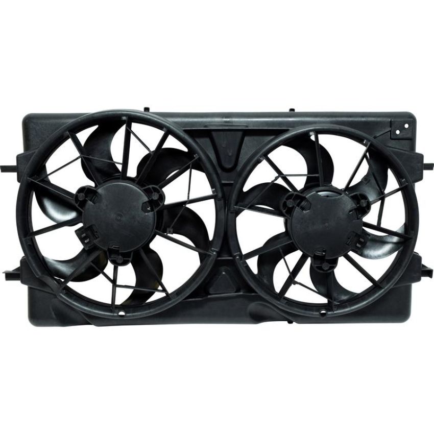 Universal Air Conditioning FA 50469C Dual Radiator and Condenser Fan Assembly -- Radiator-Condenser Fan Assy