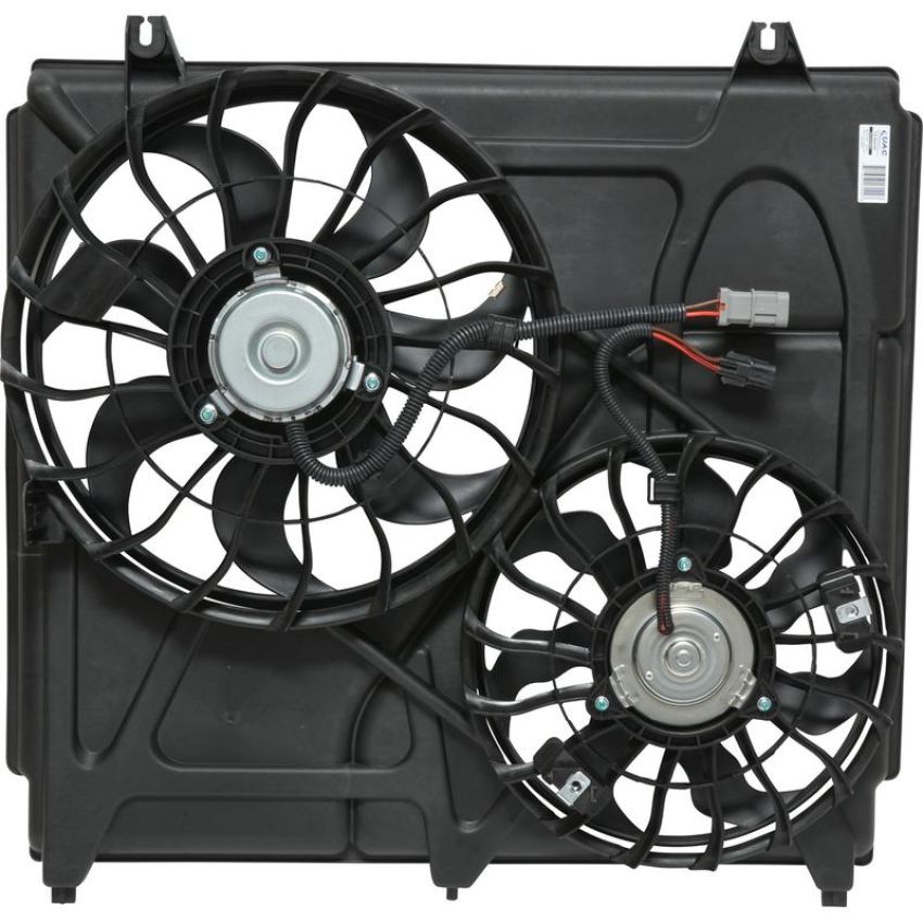 Universal Air Conditioning FA 50475C Dual Radiator and Condenser Fan Assembly -- Radiator-Condenser Fan Assy