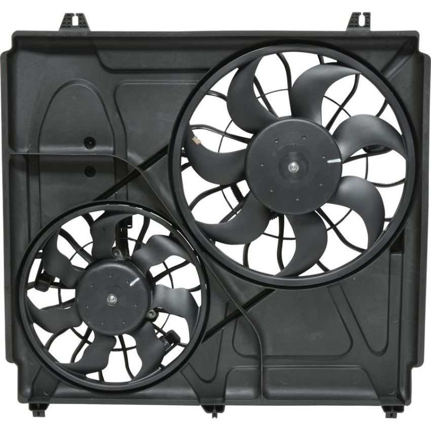 Universal Air Conditioning FA 50475C Dual Radiator and Condenser Fan Assembly -- Radiator-Condenser Fan Assy