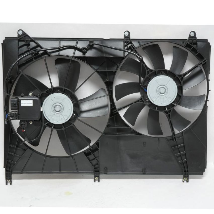 Universal Air Conditioning FA 50478 Dual Radiator and Condenser Fan Assembly -- Radiator-Condenser Fan Assy