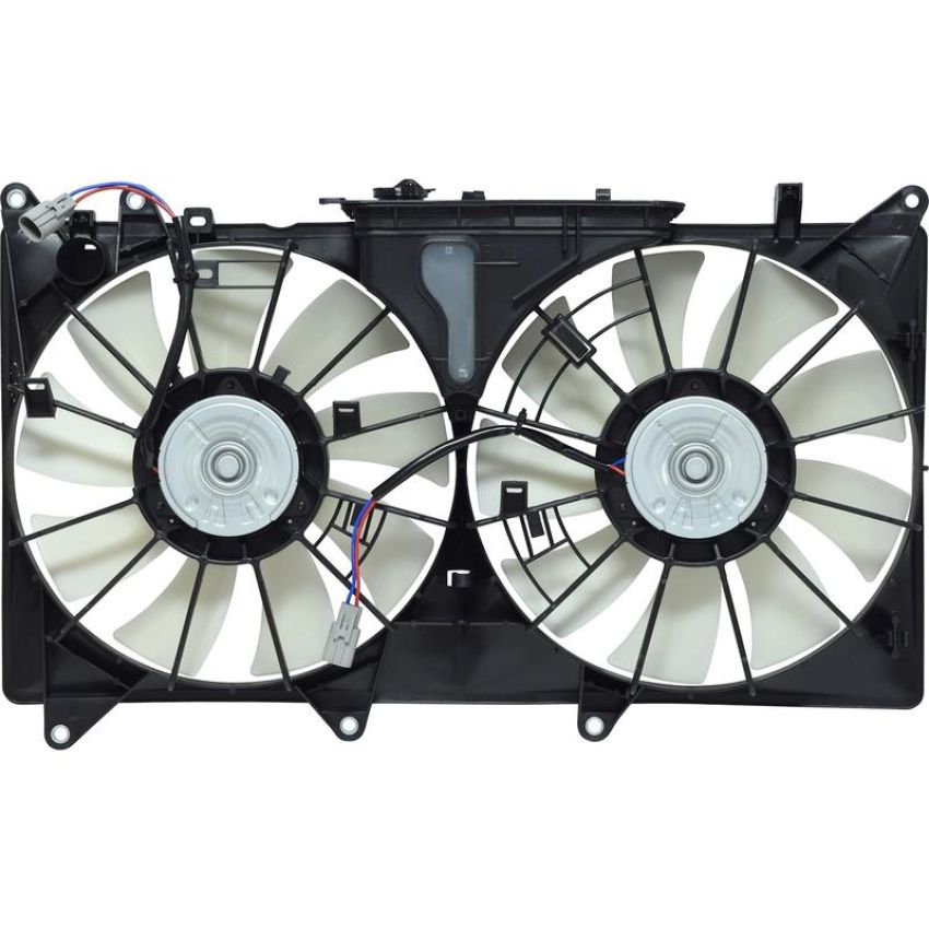 Universal Air Conditioning FA 50481C Dual Radiator and Condenser Fan Assembly -- Radiator-Condenser Fan Assy