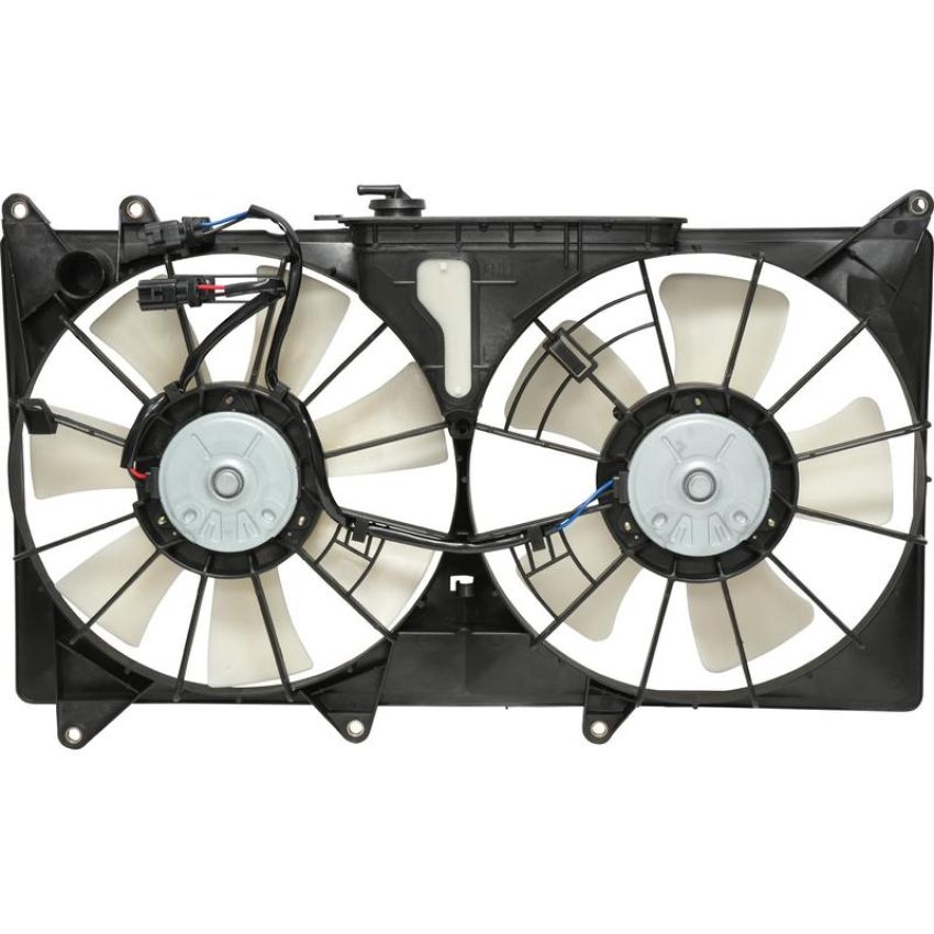 Universal Air Conditioning FA 50481C Dual Radiator and Condenser Fan Assembly -- Radiator-Condenser Fan Assy