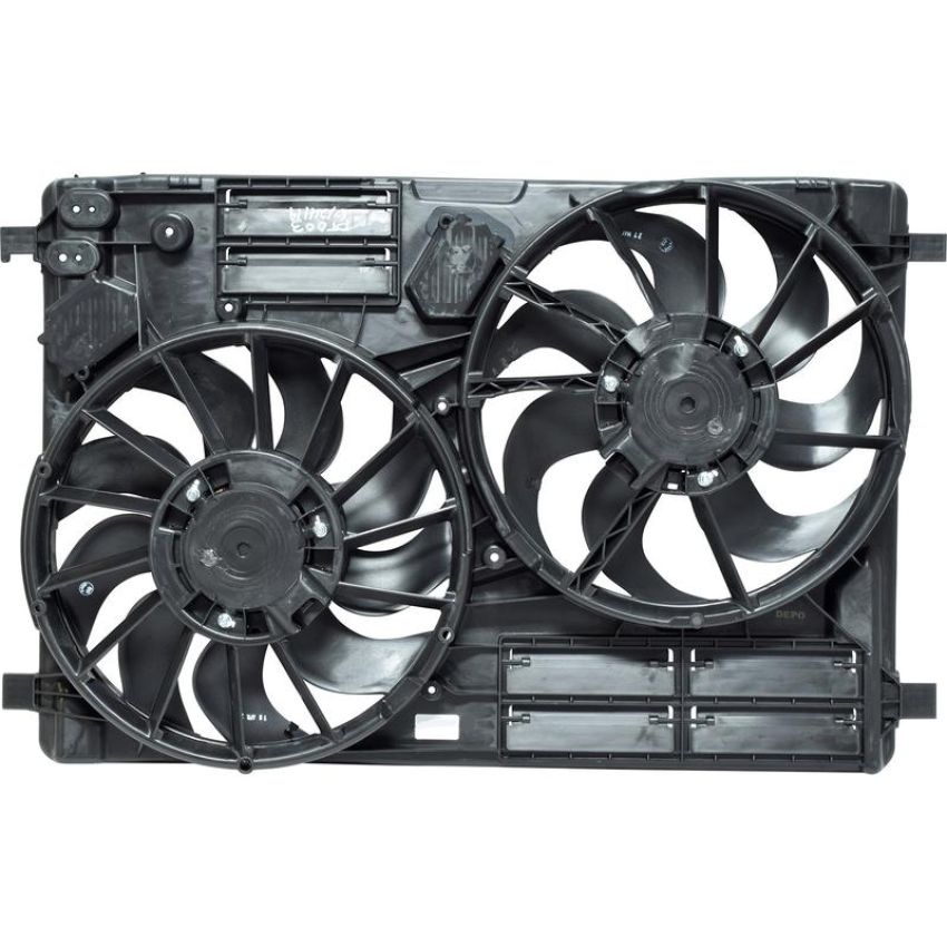 Universal Air Conditioning FA 50507C Dual Radiator and Condenser Fan Assembly -- Radiator-Condenser Fan Assy