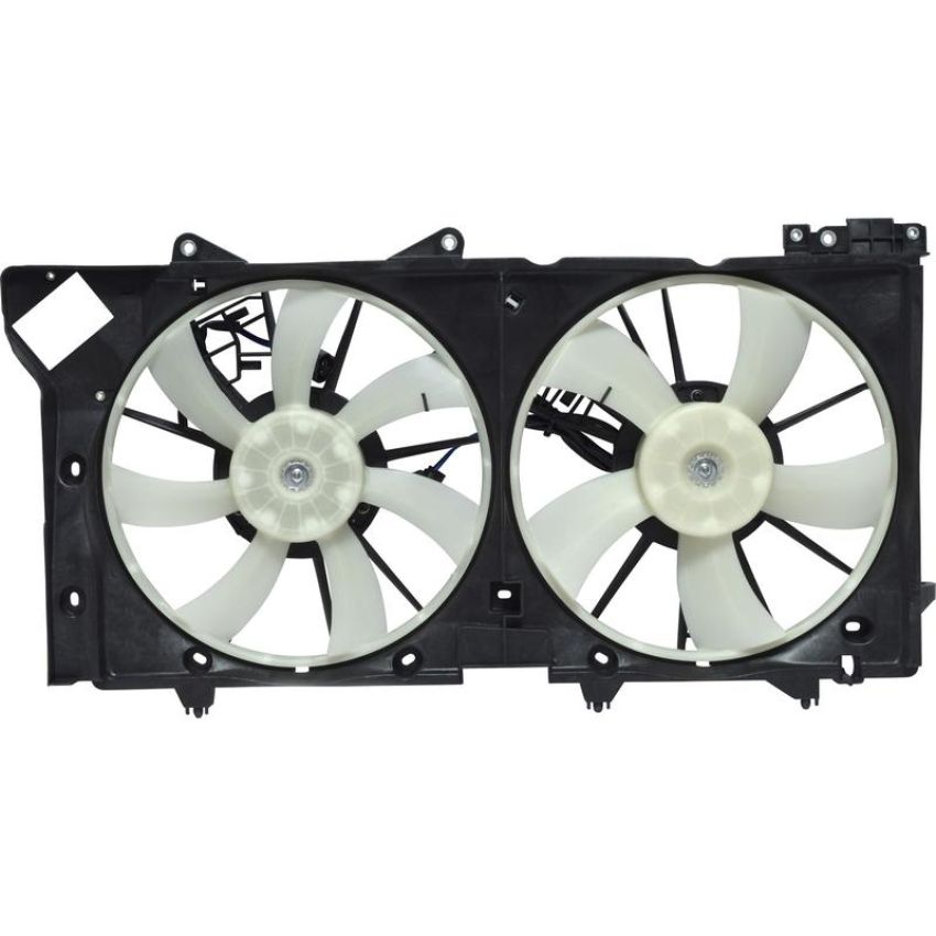 Universal Air Conditioning FA 50513 Dual Radiator and Condenser Fan Assembly -- Radiator-Condenser Fan Assy