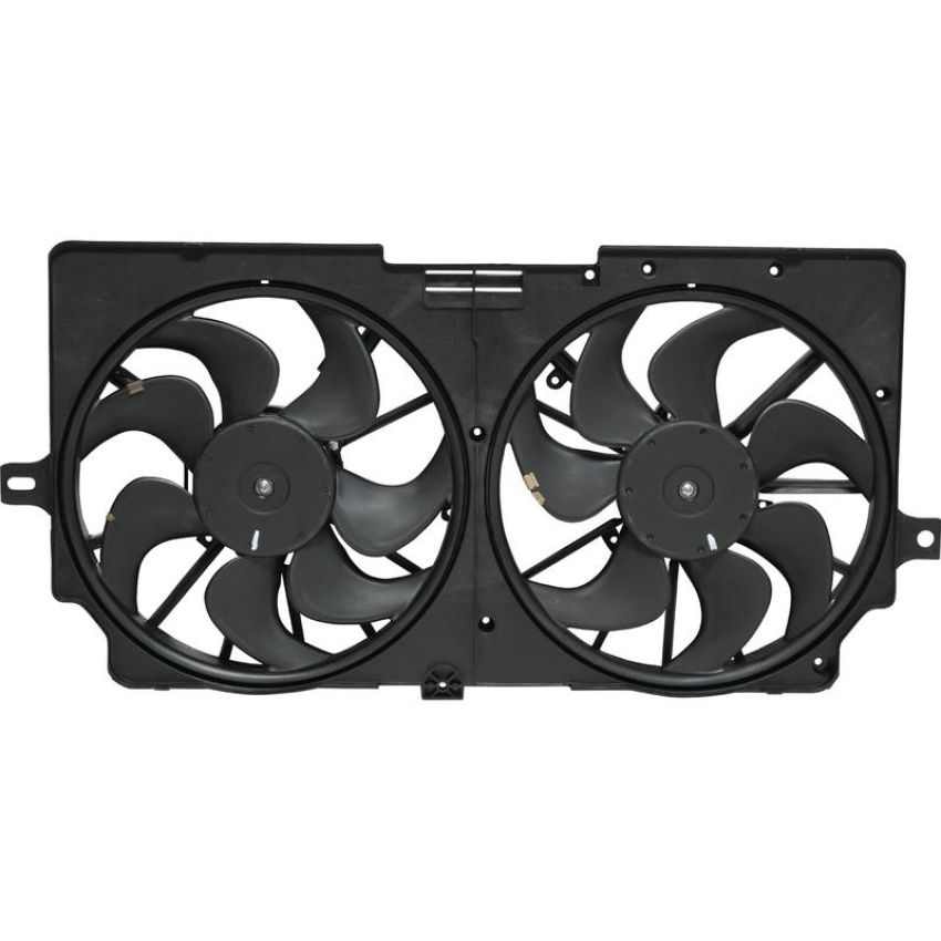 Universal Air Conditioning FA 50517C Dual Radiator and Condenser Fan Assembly -- Radiator-Condenser Fan Assy