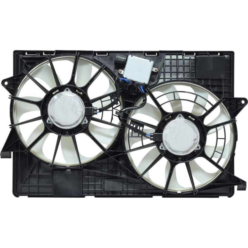 Universal Air Conditioning FA 50534C Dual Radiator and Condenser Fan Assembly -- Radiator-Condenser Fan Assy