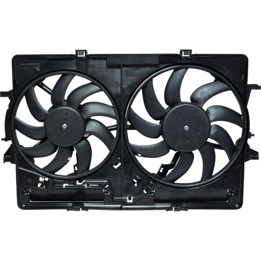 Universal Air Conditioning FA 50542C Dual Radiator and Condenser Fan Assembly -- Radiator-Condenser Fan Assy