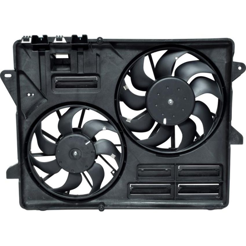 Universal Air Conditioning FA 50547C Dual Radiator and Condenser Fan Assembly -- Radiator-Condenser Fan Assy