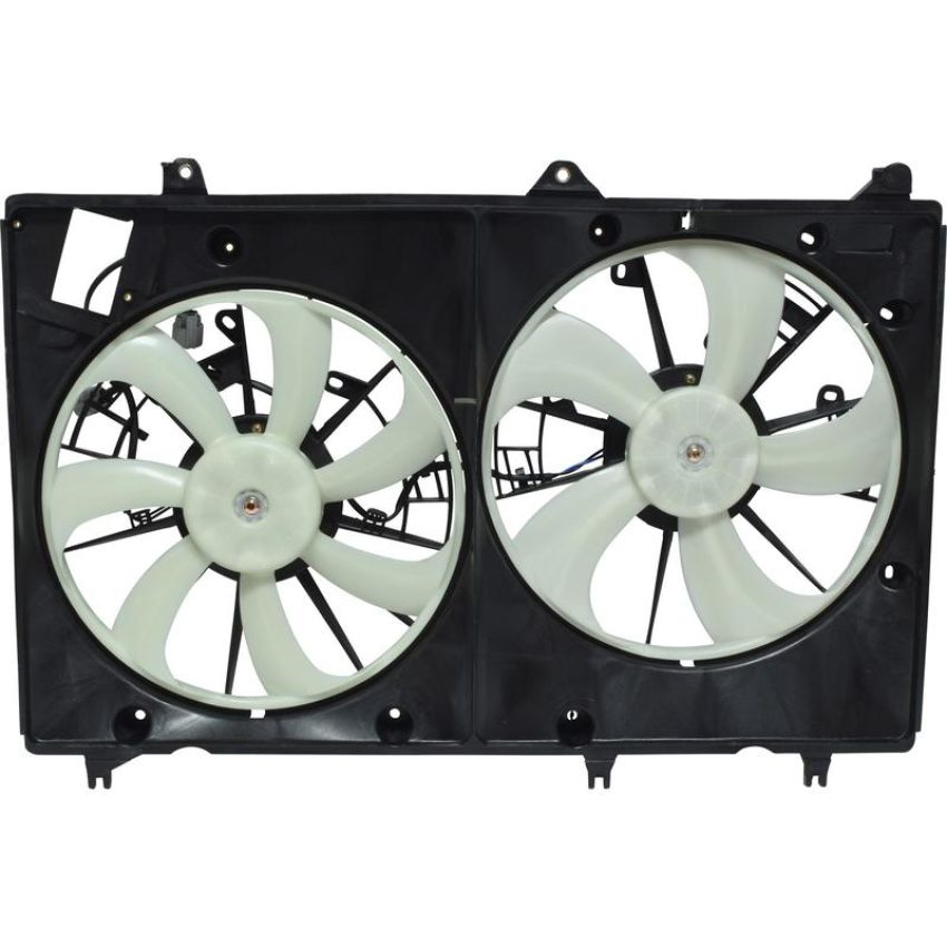Universal Air Conditioning FA 50566C Dual Radiator and Condenser Fan Assembly -- Radiator-Condenser Fan Assy