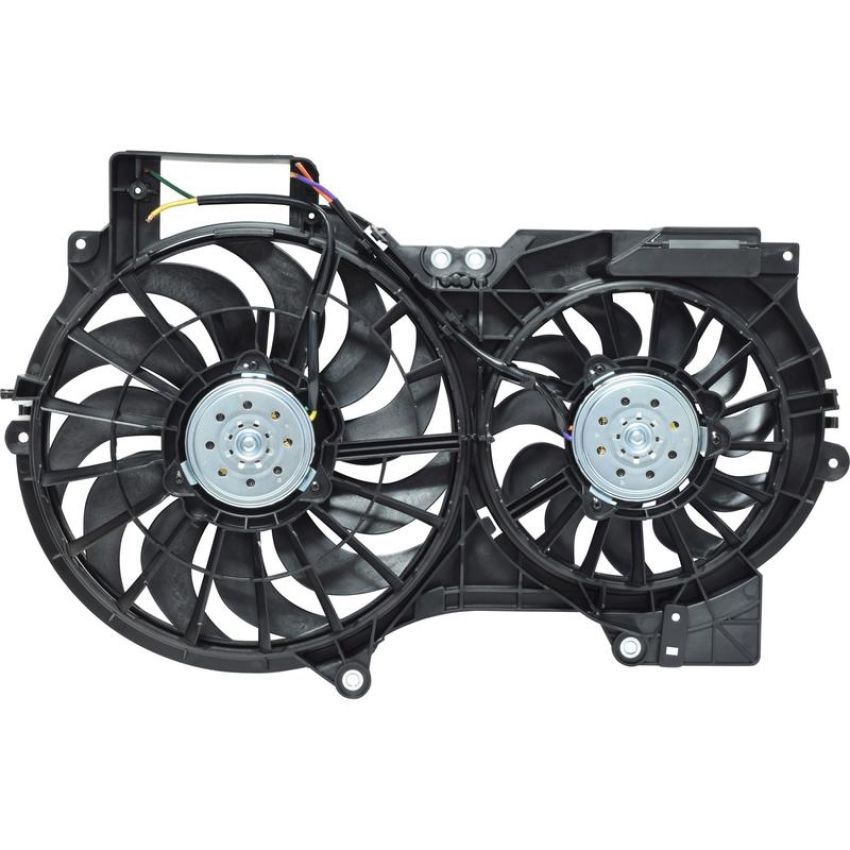 Universal Air Conditioning FA 50567 Dual Radiator and Condenser Fan Assembly -- Radiator-Condenser Fan Assy