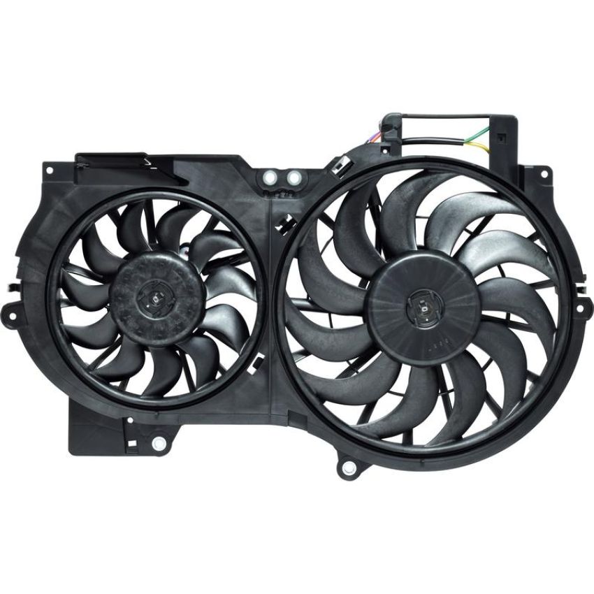 Universal Air Conditioning FA 50567 Dual Radiator and Condenser Fan Assembly -- Radiator-Condenser Fan Assy