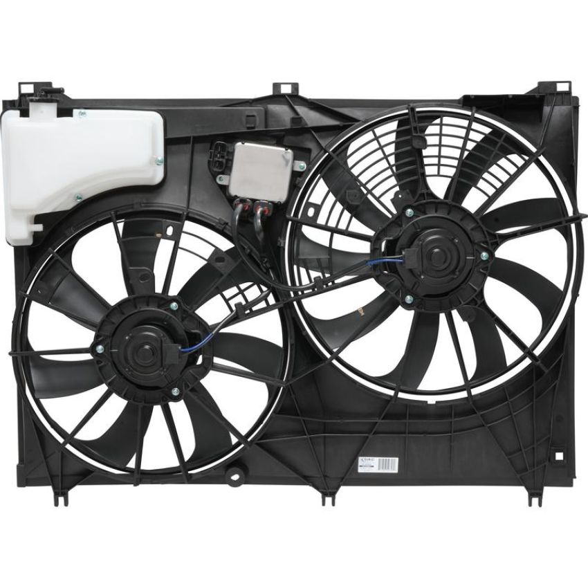 Universal Air Conditioning FA 50592C Dual Radiator and Condenser Fan Assembly -- Radiator-Condenser Fan Assy