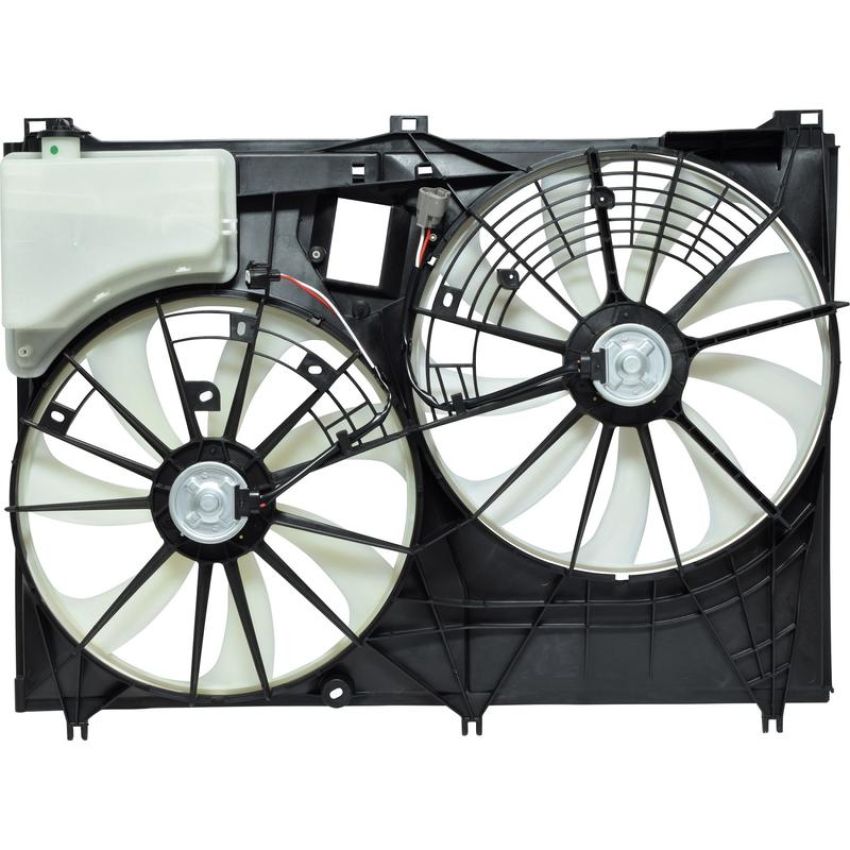 Universal Air Conditioning FA 50592C Dual Radiator and Condenser Fan Assembly -- Radiator-Condenser Fan Assy