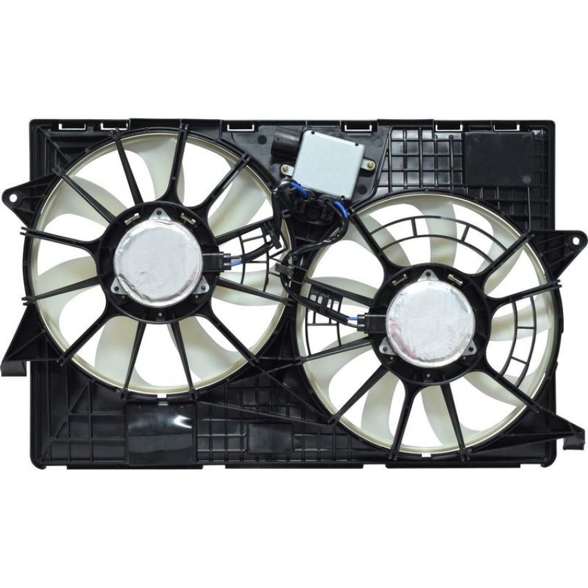Universal Air Conditioning FA 50594 Dual Radiator and Condenser Fan Assembly -- Radiator-Condenser Fan Assy