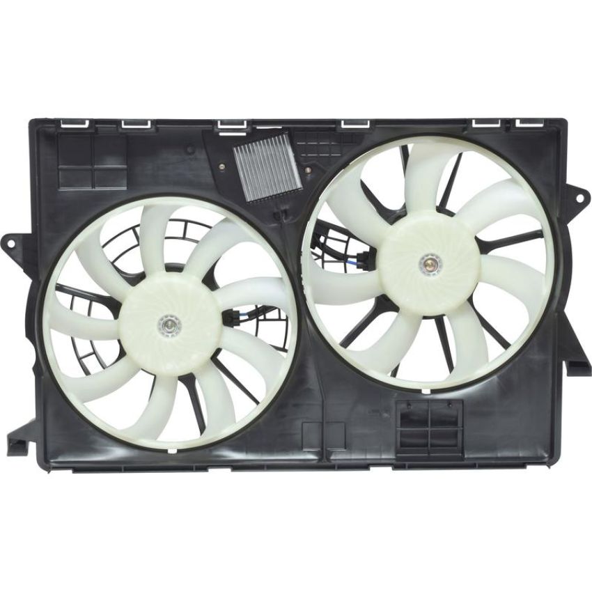 Universal Air Conditioning FA 50594 Dual Radiator and Condenser Fan Assembly -- Radiator-Condenser Fan Assy