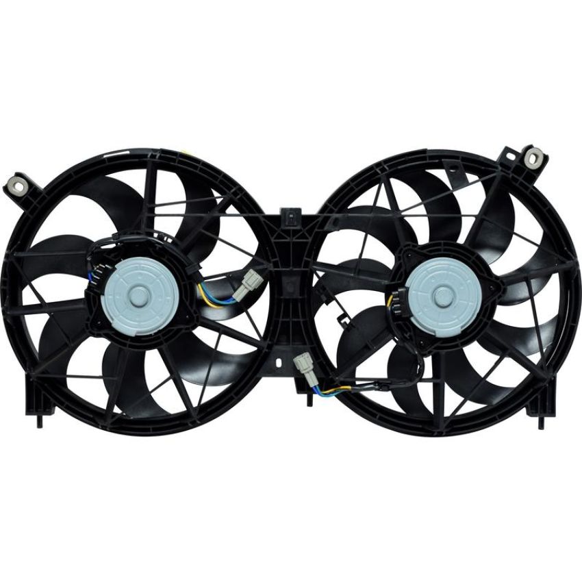Universal Air Conditioning FA 50595C Dual Radiator and Condenser Fan Assembly -- Radiator-Condenser Fan Assy