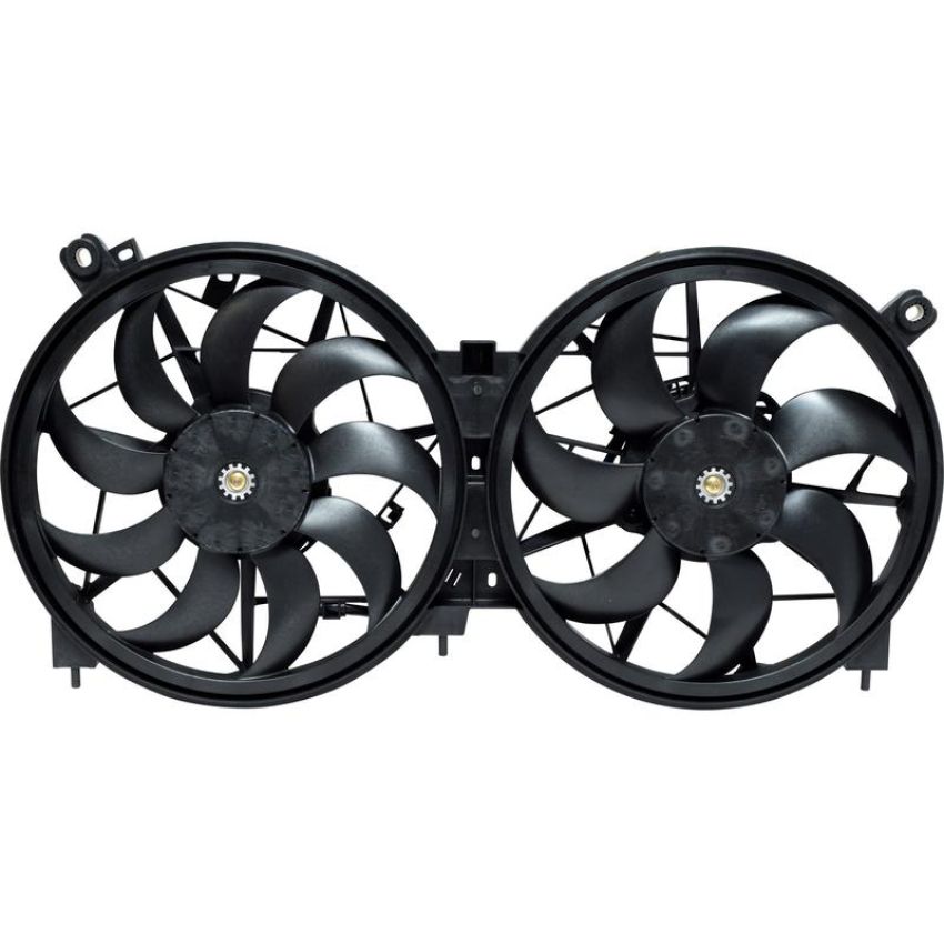 Universal Air Conditioning FA 50595C Dual Radiator and Condenser Fan Assembly -- Radiator-Condenser Fan Assy