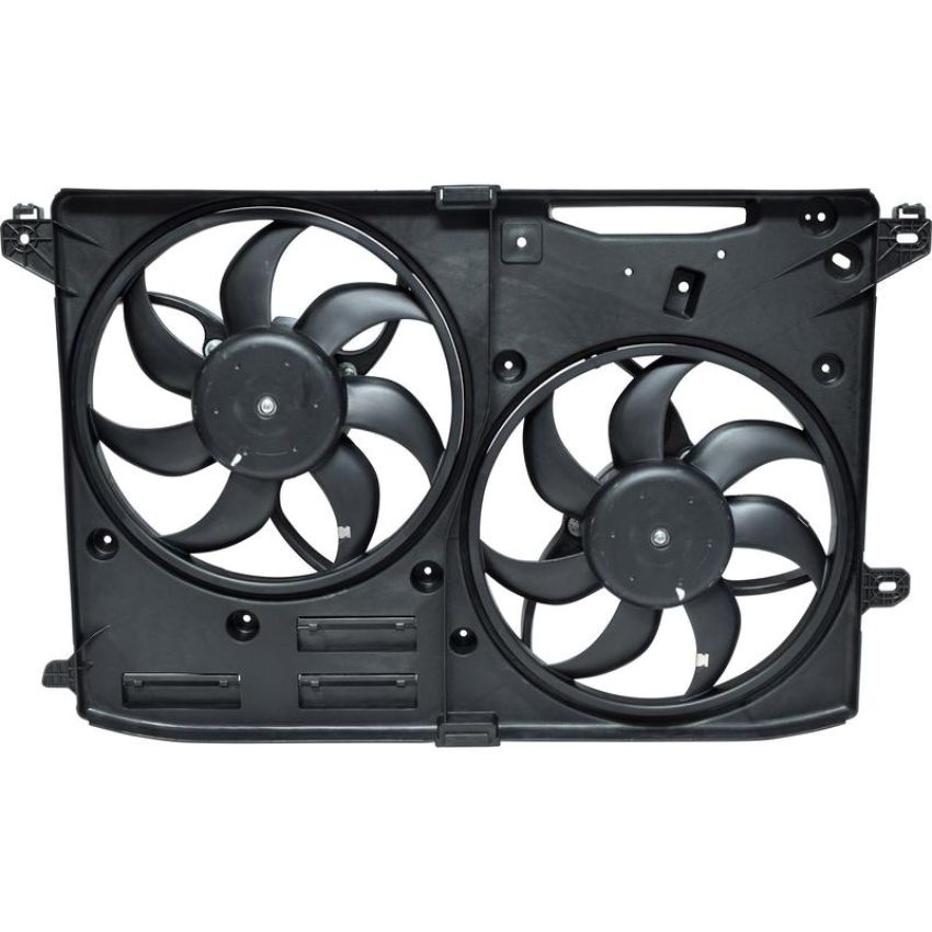 Universal Air Conditioning FA 50598C Dual Radiator and Condenser Fan Assembly -- Radiator-Condenser Fan Assy