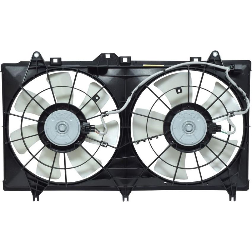 Universal Air Conditioning FA 50614 Dual Radiator and Condenser Fan Assembly -- Radiator-Condenser Fan Assy