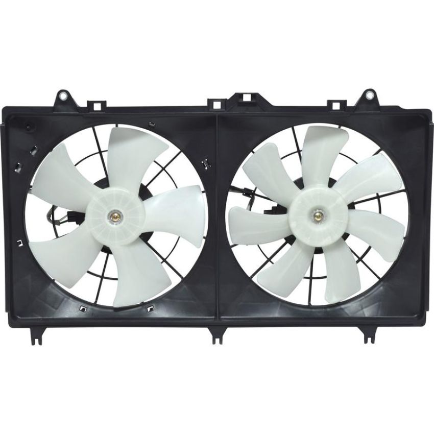 Universal Air Conditioning FA 50614 Dual Radiator and Condenser Fan Assembly -- Radiator-Condenser Fan Assy
