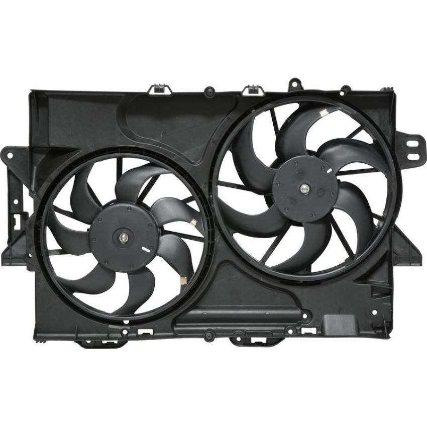 Universal Air Conditioning FA 50619C Dual Radiator and Condenser Fan Assembly -- Radiator-Condenser Fan Assy