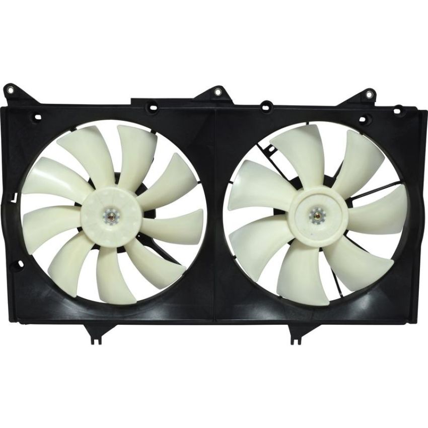 Universal Air Conditioning FA 50661C Dual Radiator and Condenser Fan Assembly -- Radiator-Condenser Fan Assy