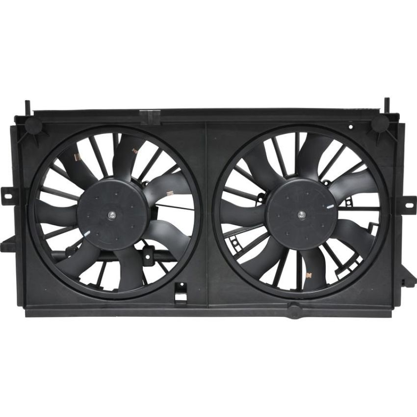 Universal Air Conditioning FA 50676C Dual Radiator and Condenser Fan Assembly -- Radiator-Condenser Fan Assy