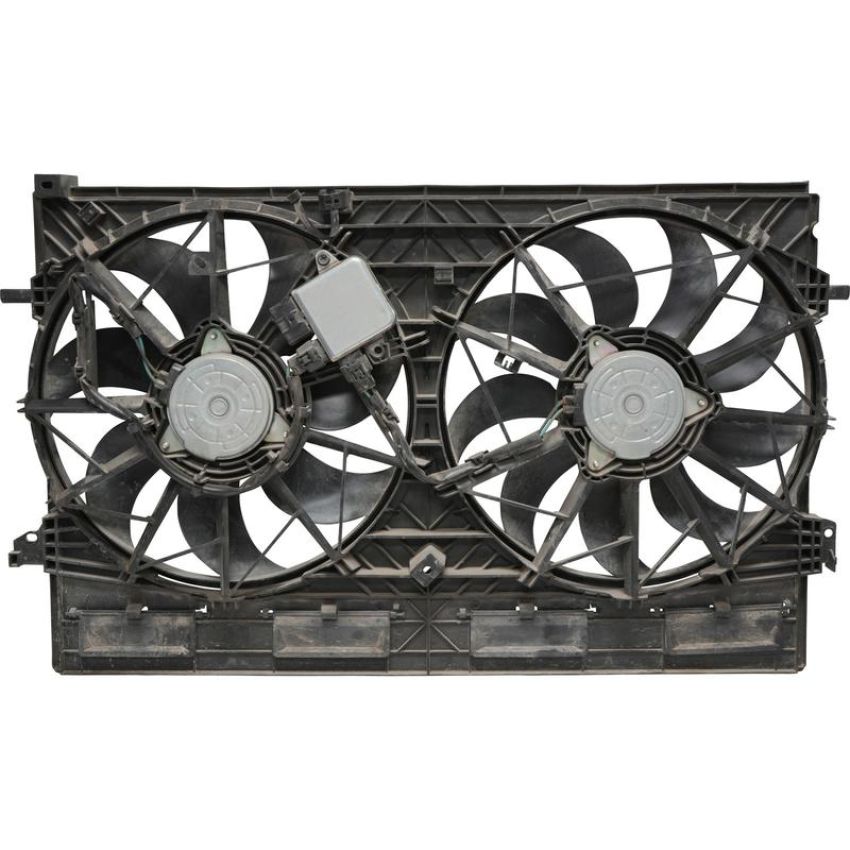 Universal Air Conditioning FA 50957C Dual Radiator and Condenser Fan Assembly -- Radiator-Condenser Fan Assy