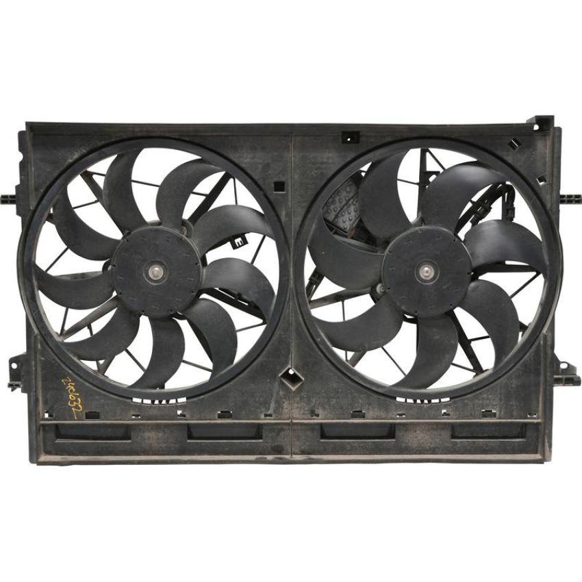 Universal Air Conditioning FA 50957C Dual Radiator and Condenser Fan Assembly -- Radiator-Condenser Fan Assy