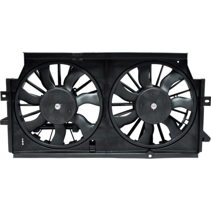 Universal Air Conditioning FA 70054C Dual Radiator and Condenser Fan Assembly -- Radiator-Condenser Fan Assy